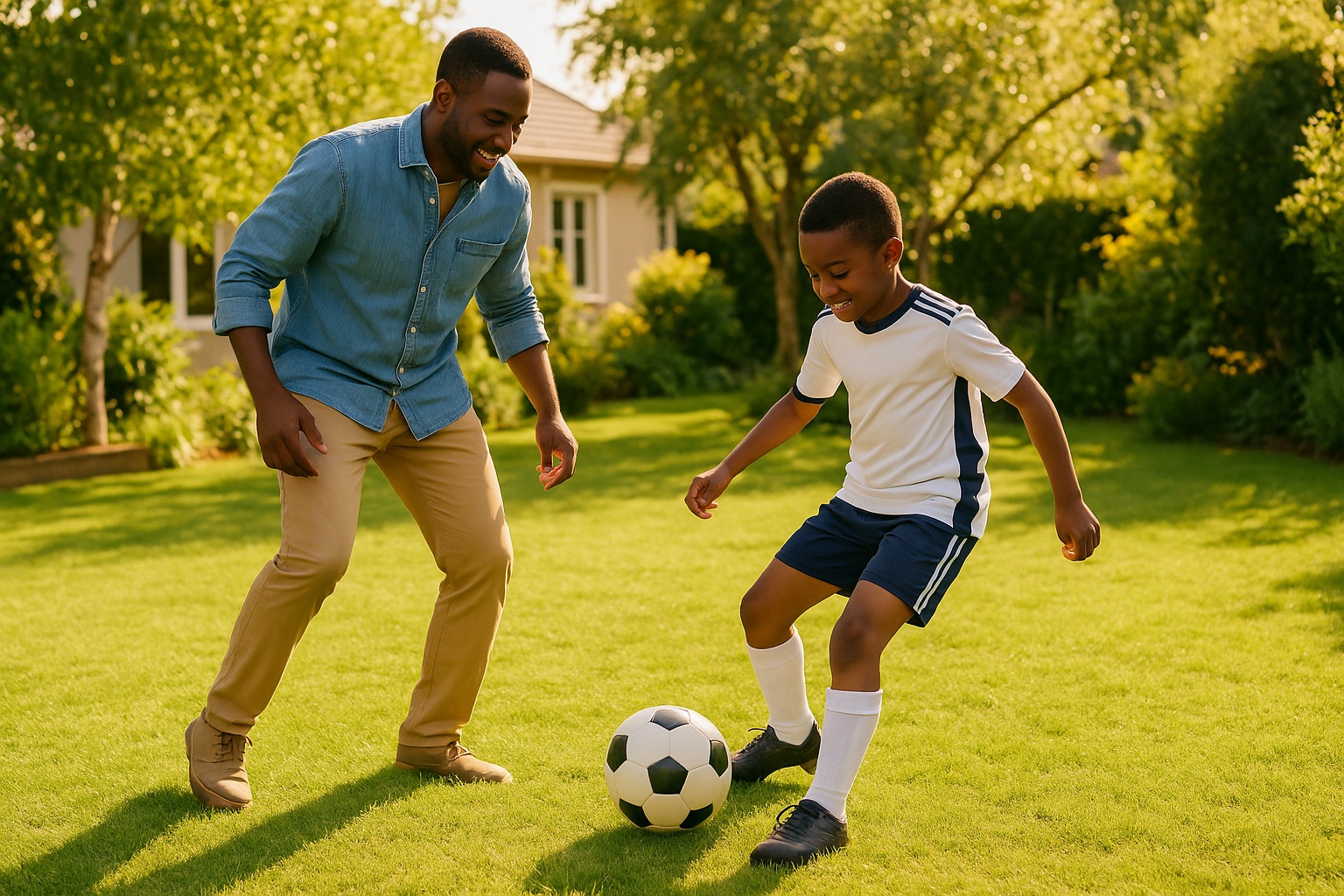 Football is a great game to play with your kids.