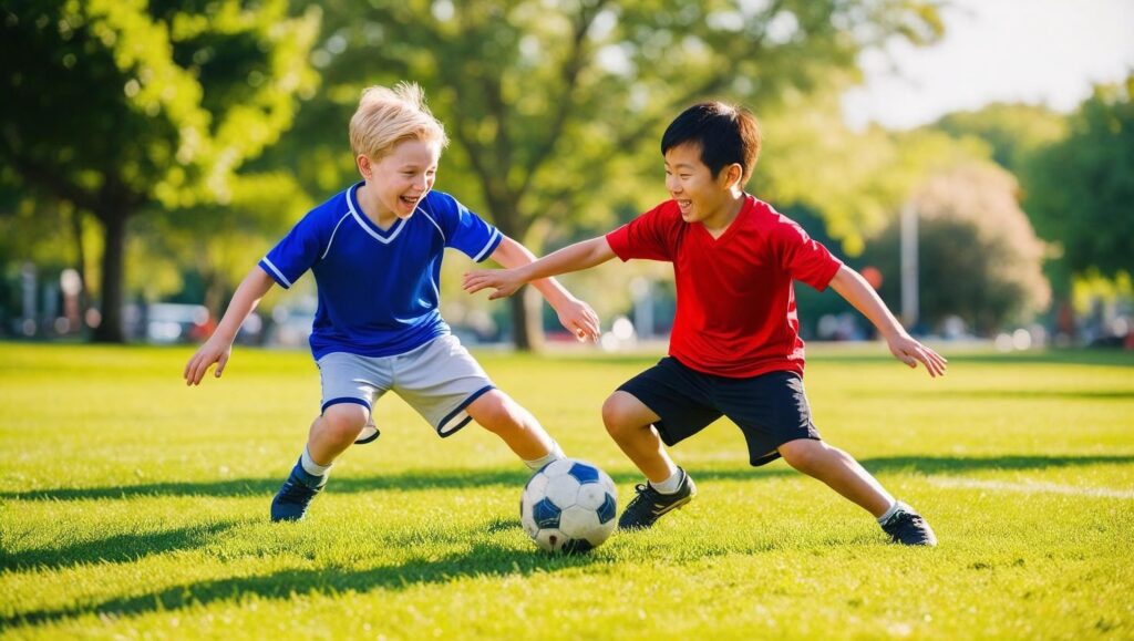 Soccer is a great sport to introduce children to from an early age.