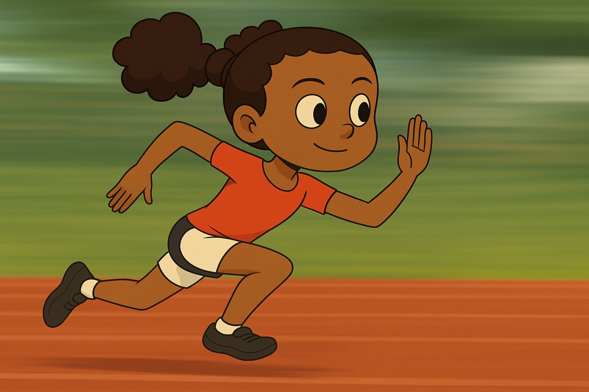 Teaching high knees is a good way to improve your child's run speed.